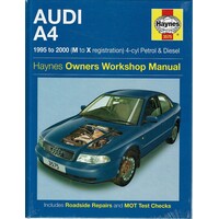 Audi A4 Petrol And Diesel (95 - 00) Haynes Repair Manual. 1995 to 2000