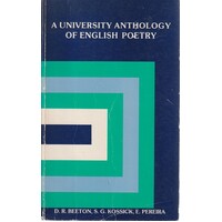 A University Anthology of English Poetry