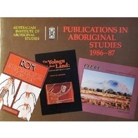Publications In Aboriginal Studies 1986-87