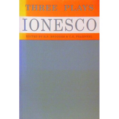 Ionesco. Three Plays