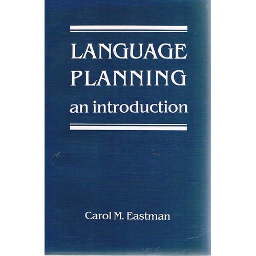 Language Planning. An Introduction