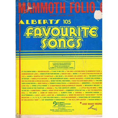 Albert's 105 Favourite Songs, Book One