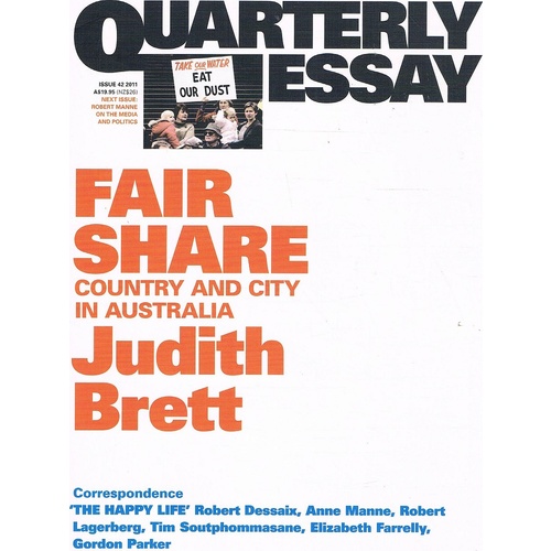Quarterly Essay Issue.42. Fair Share