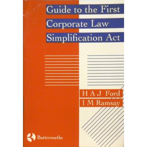 Guide To The First Corporate Law Simplification Act