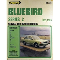 Gregory's Repair Manual No.228 Nissan Blurbird