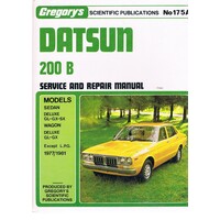 Datsun 200B. Service And Repair Manual. No. 175A