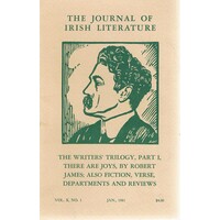 The Journal Of Irish Literature. Vol. X. No.1. Jan 1981