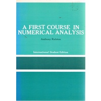 A First Course In Numerical Analysis