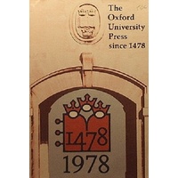 the oxford university press since 1478-1978