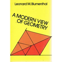 A Modern View Of Geometry