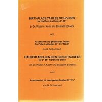 Birthplace Tables Of Houses For Northern Latitudes 0-66
