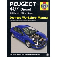 Peugeot 407 Diesel. 2004 To 2011 (53 To 11 Reg