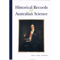 Historical Records Of Australian Science. Volume 15. Number 2