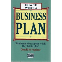 How To Write A Business Plan