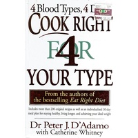 Cook Right For Your Type. 4 Blood Types, 4 Diets