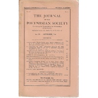 The Journal Of The Polynesian Society. No. 171. September 1934