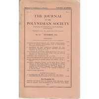 The Journal Of The Polynesian Society. No. 171. September 1934
