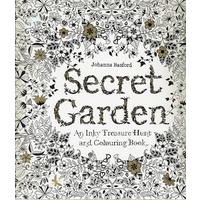Secret Garden. An Inky Treasure Hunt And Colouring Book
