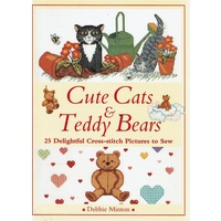 Cute Cats And Teddy Bears. 25 Delightful Cross-stitch Pictures To Sew