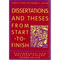 Dissertations And Thesis From Start To Finish. Psychology And Related Fields
