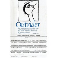 Outrider. A Journal Of Multicultural Literature In Australia