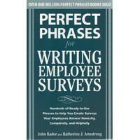 Perfect Phrases For Writing Employee Surveys
