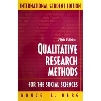 Qualitative Research Methods For The Social Sciences. International Edition