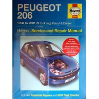 Peugeot 206. 1998 To 2001 (S To X Reg) Petrol And Diesel