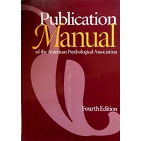 The Publication Manual Of The American Psychological Association