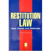Restitution Law. Text, Cases And Materials