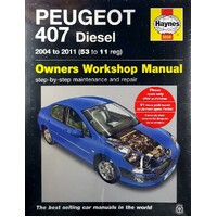 Peugeot 407 Diesel. 2004 To 2011 (53 To 11 Reg)