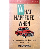 What Happened When. A Chronology Of Australia From 1788