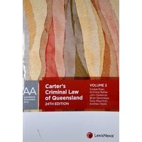 Carter'??s Criminal Law Of Queensland. (Voume 2)
