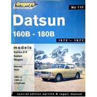 Datsun 160B, 180B (Bluebird) 1972-76 Workshop Manual