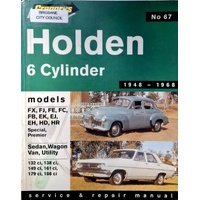 Holden 6 Cylinder FX-HR. Service And Repair Manual.  No. 67
