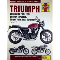 Triumph Bonneville, T100, T120, Bobber, Thruxton, Street 2016-2017. Service & Repair Manual