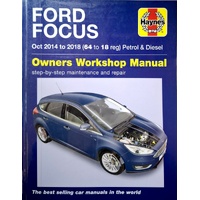 Ford Focus Petrol & Diesel (Oct '14-'18) 64 To 18. Owners Workshop Manual