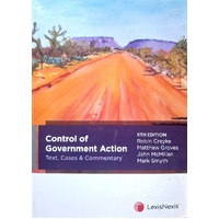 Control Of Government Action Text, Cases And Commentary