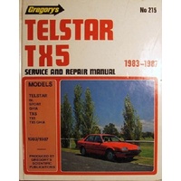 Ford Telstar TX5. Gregory's Service And Repair Manual No.215