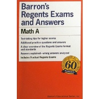 Math A. Barron's Regents Exams and Answers Books