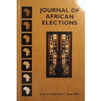 Journal Of African Elections. Volume 4, Number 1, June 2005