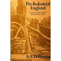 Pre-industrial England. Economy And Society From 1500 To 1750