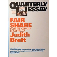 Fair Share. Quarterly Essay. Issue 42, 2011