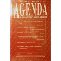Agenda. A Journal Of Policy Analysis And Reform