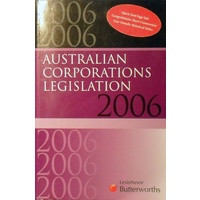 Australian Corporation Legislation, 2006