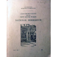 Contributions from the New South Wales National Herbarium