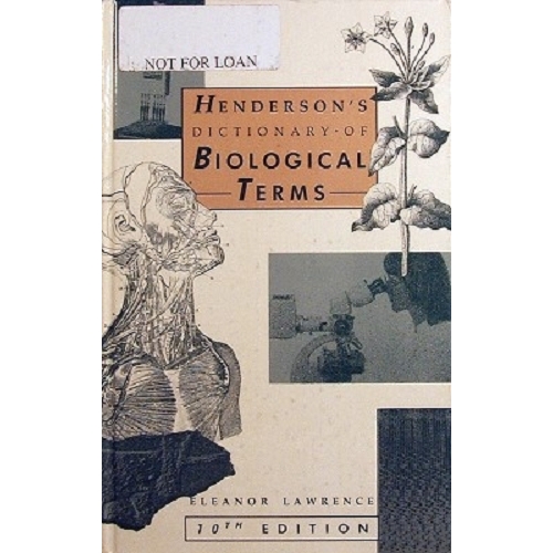Henderson's Dictionary Of Biological Terms