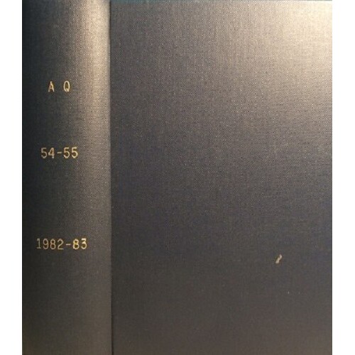 The Australian Quarterly. Vol 54, 55