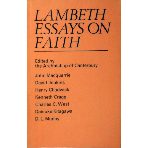 Lambeth Essays On Faith