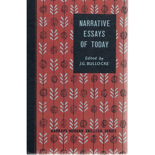 Narrative Essays Of Today